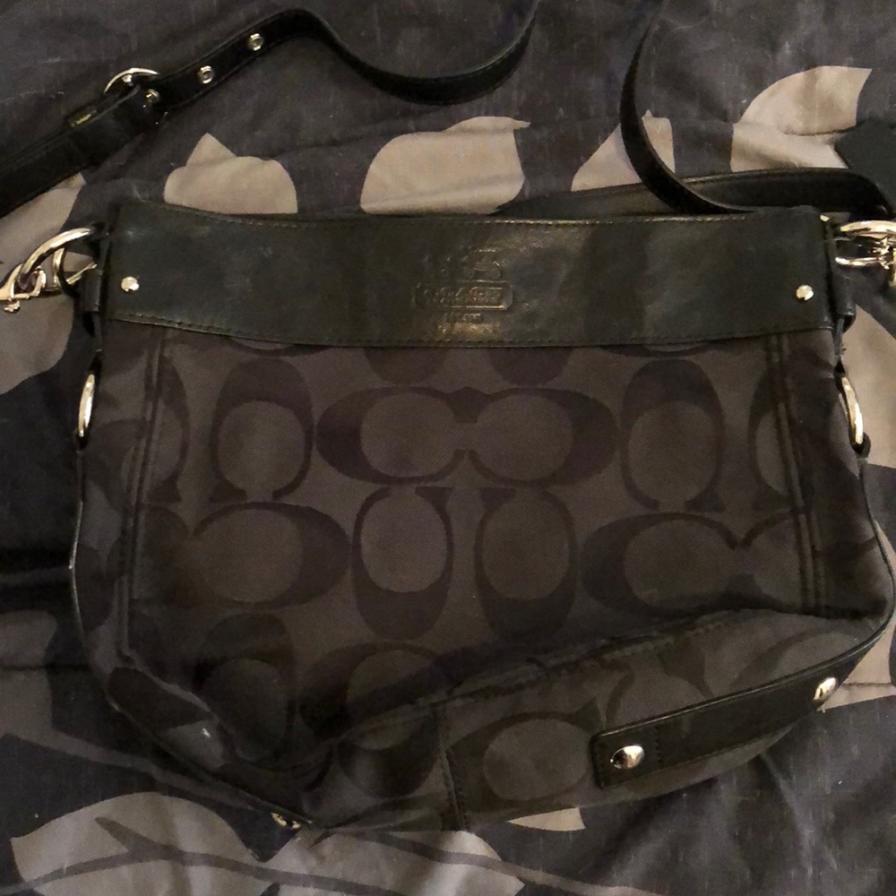 Authentic black coach purse